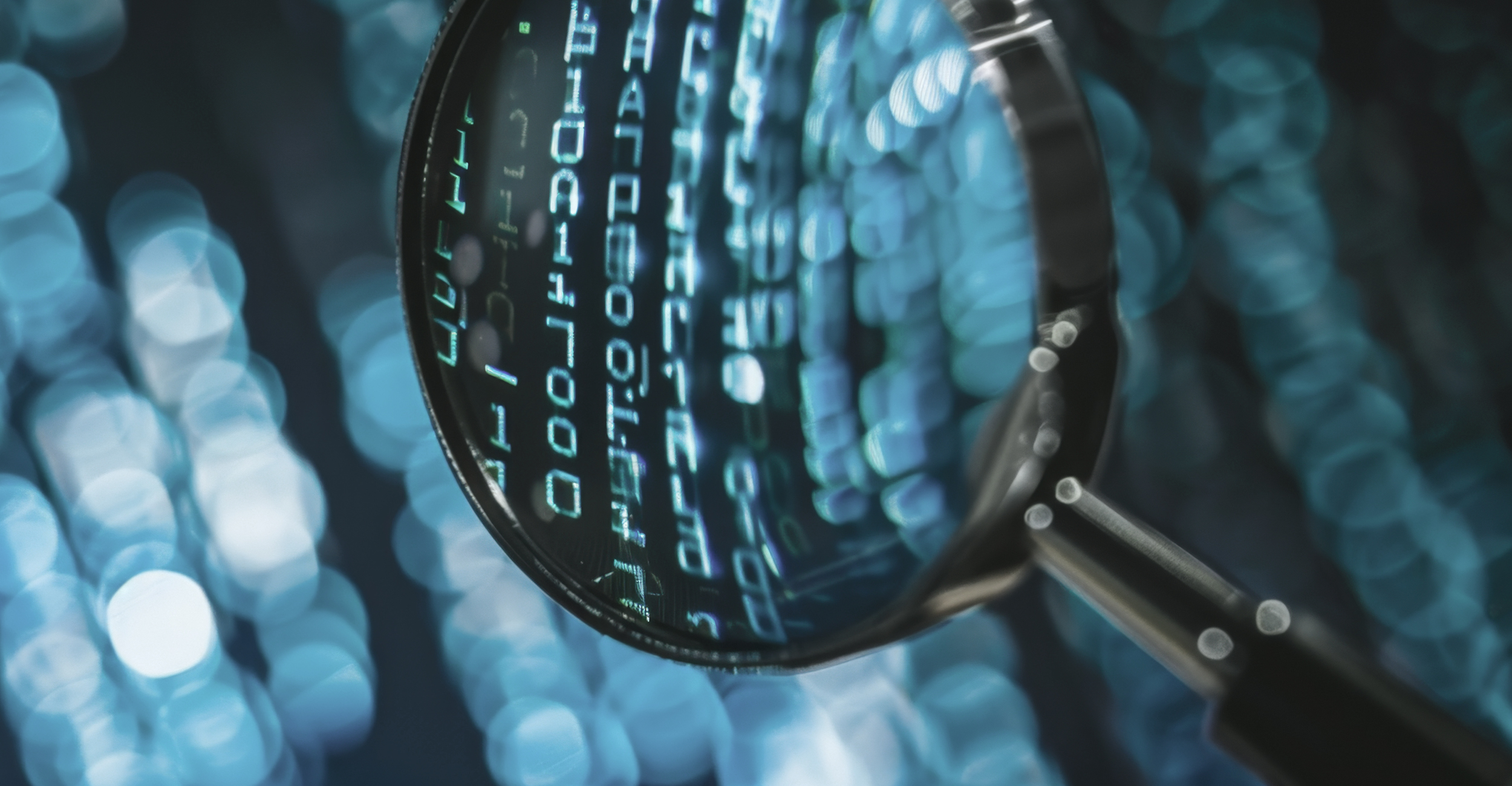 Viewing code through a magnifying glass